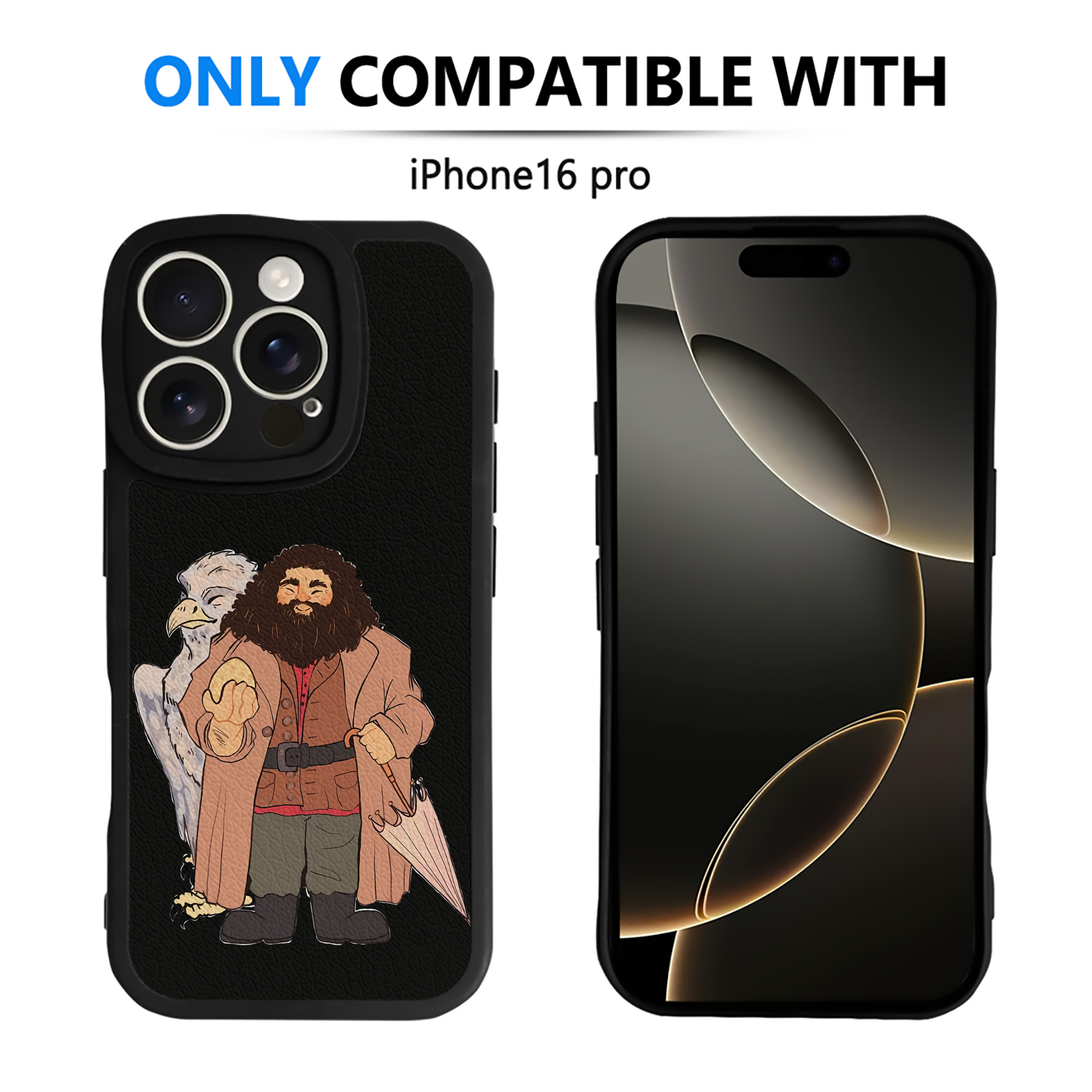（画像用） Harry Potter ハリー・ポッターシリーズ 【iPhone 16シリーズ対応】シリコンスマホケース（レザー調） 材質：シリコン